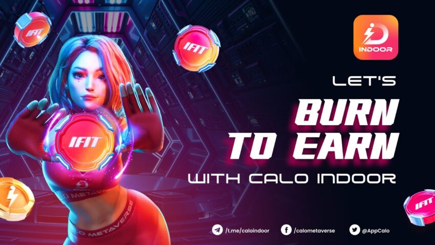  calo indoor project gamefi burn-to-earn web3 app 