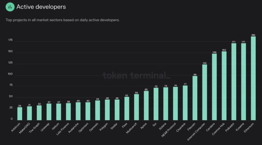 Ethereum Leads as Layer 1 Networks Outpace L2 For Active Developers