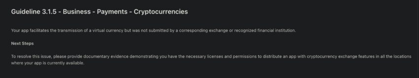 Apple Rejects Zeus Non-Custodial Bitcoin Wallet Update Over Licensing Violations