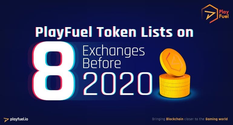 PlayFuel (PLF) Token Lists on 8 Exchanges Before 2020