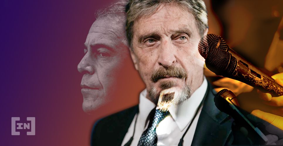 McAfee Peeved After News Outlets Twist His Words on Epstein