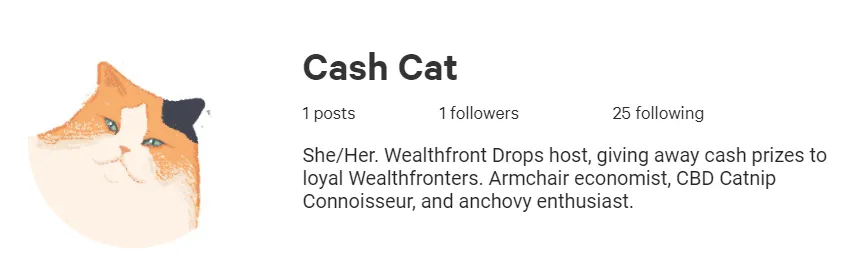 Wealthfront cat mascotsource 