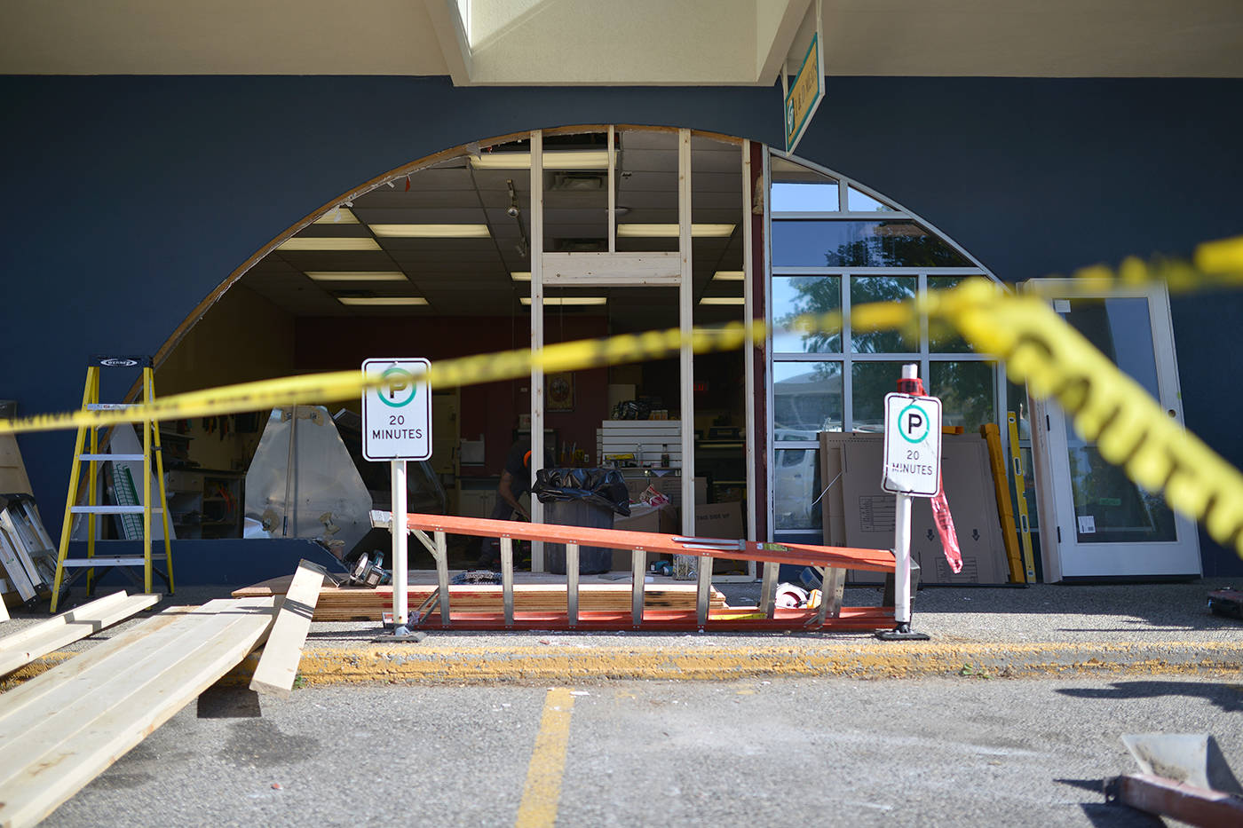 broken window storefront