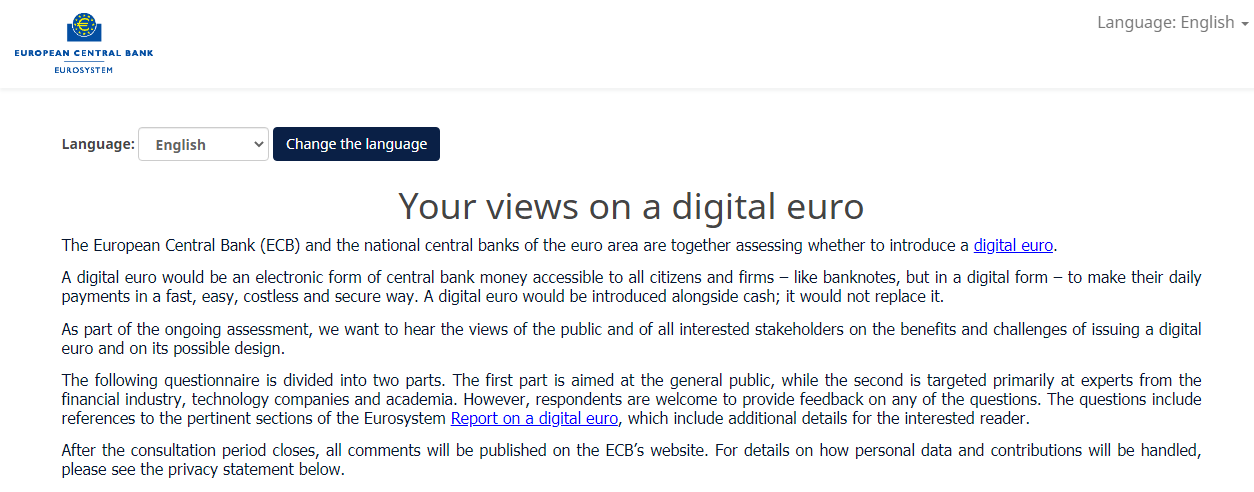 ECB President Christine Lagarde Welcomes Public’s Opinion on CBDC