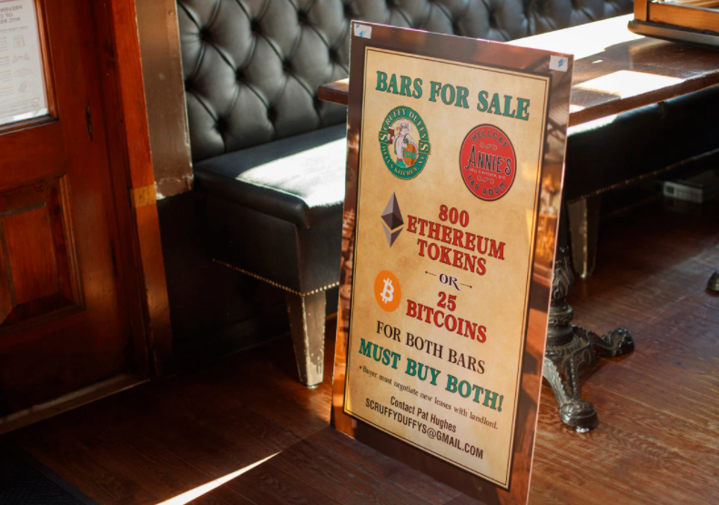 Two New York City Bars Selling for Bitcoin