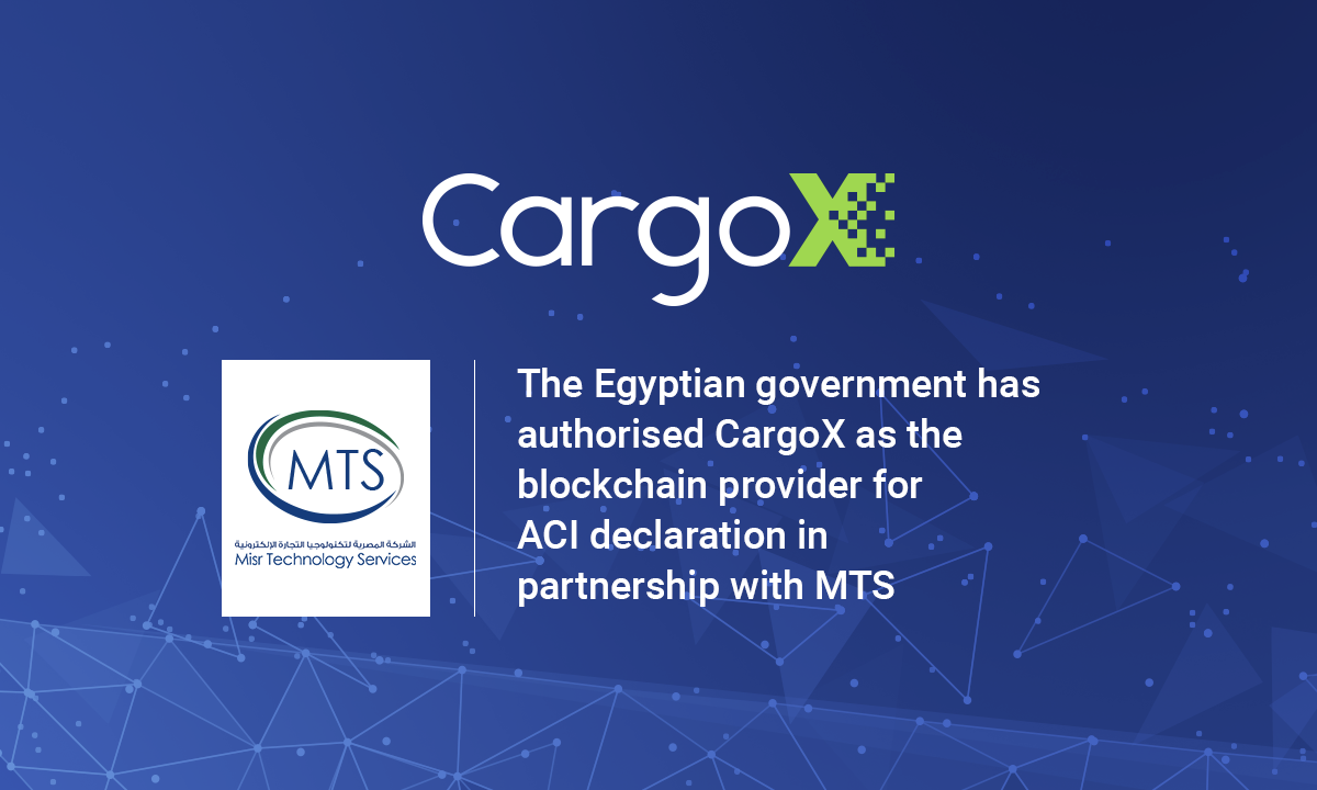 CargoX Becomes Official Blockchain Partner of Egyptian Customs Authorities