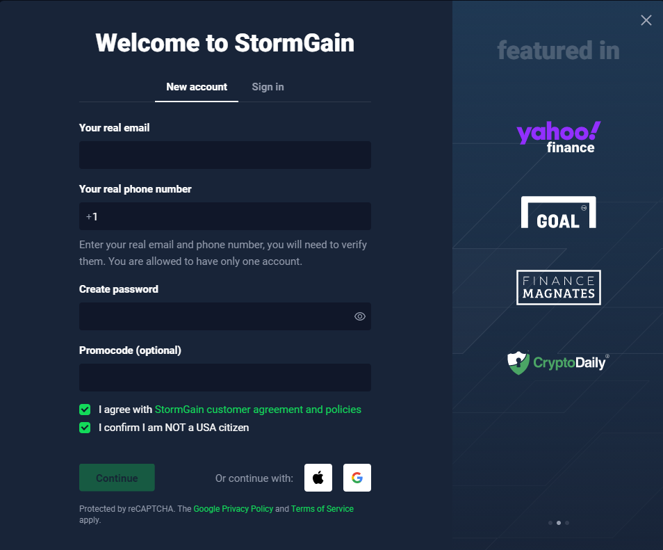 how to buy bitcoin on Stormgain