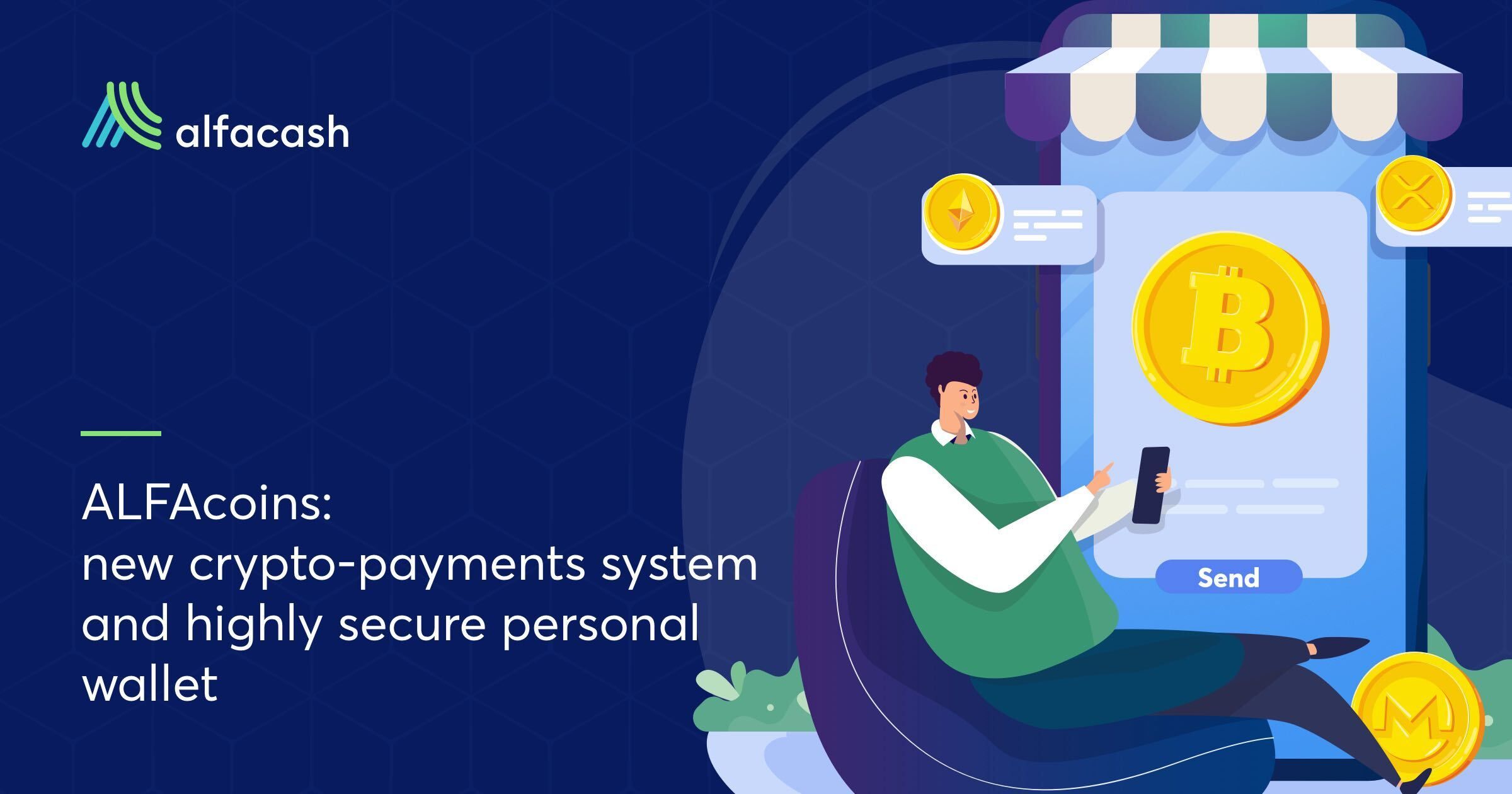 ALFAcoins — New Crypto Payment System and Secure Personal Wallet