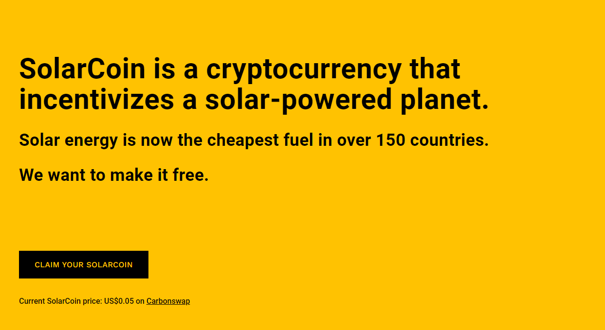 SolarCoin, one of the most eco-friendly cryptocurrencies	