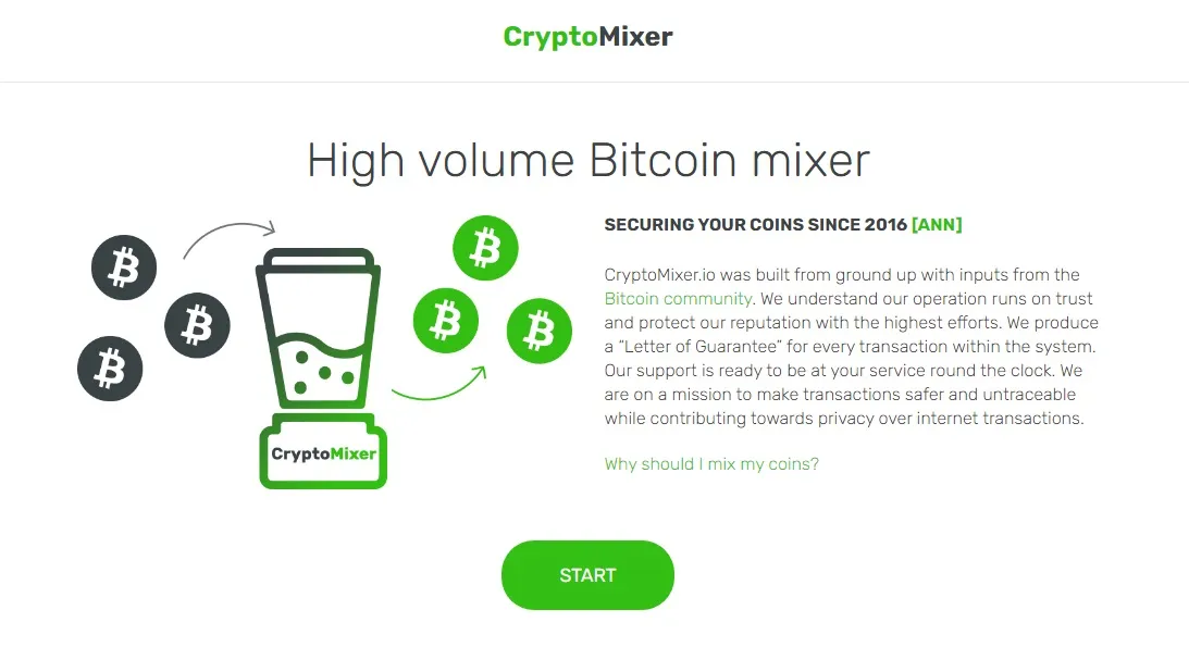 Este é um dos melhores mixers de bitcoin.