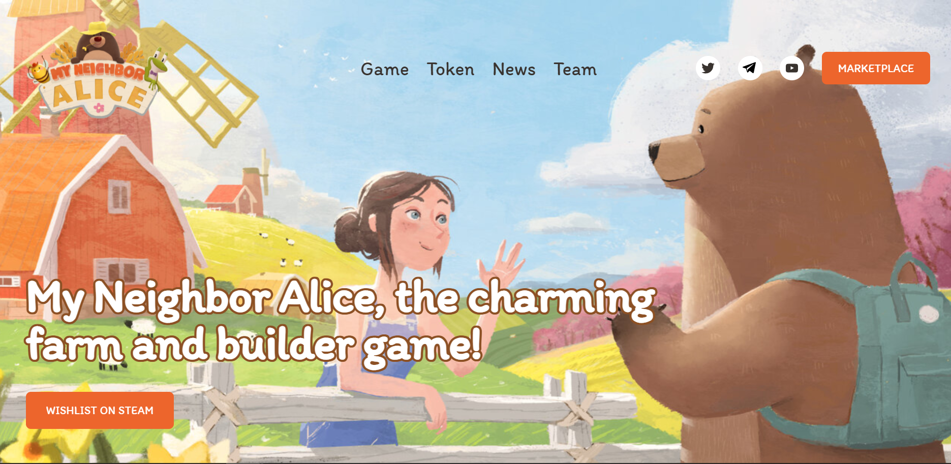 My Neighbor Alice is a blockchain-based game