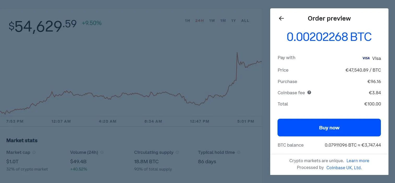 how to buy bitcoin without fees coinbase