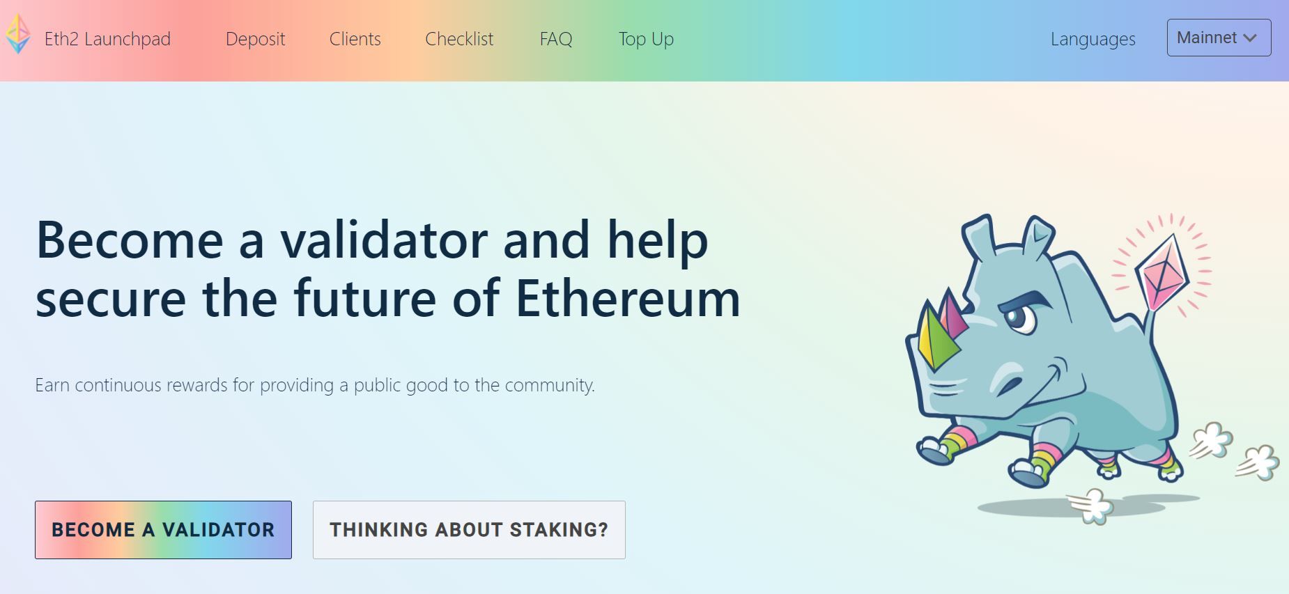how to stake Ethereum validator