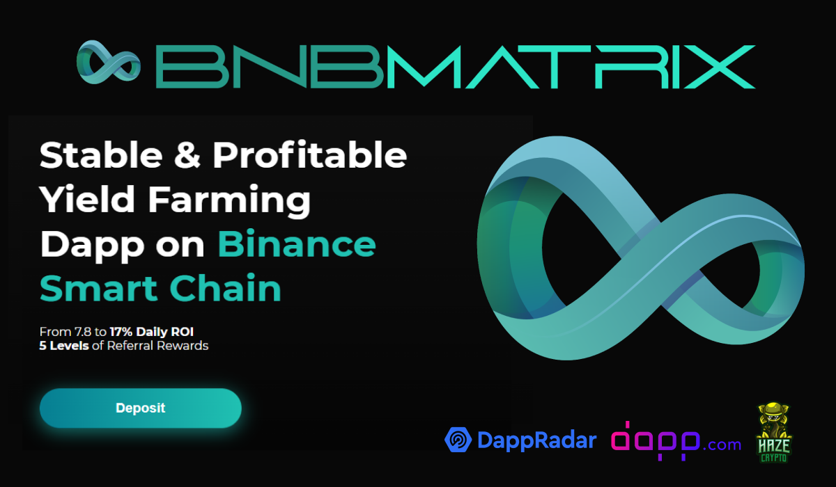 BNBMatrix: Stable, Profitable Yield Farming dApp on Binance Smart Chain