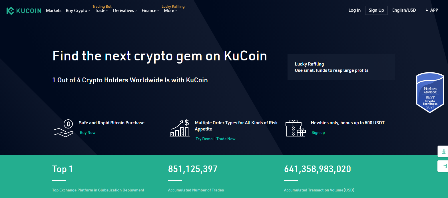 kucoin homepage