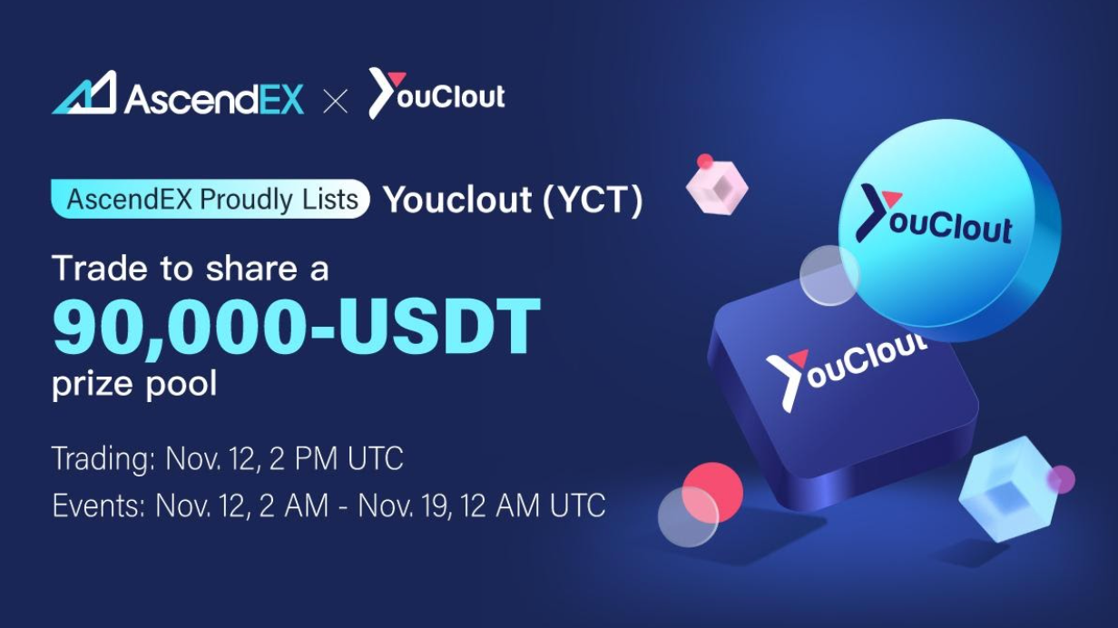 AscendEX Lists YouClout Token (YCT)
