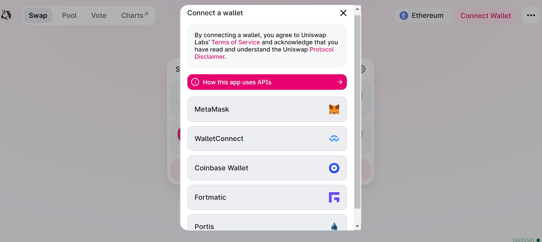select wallet uniswap how to use uniswap