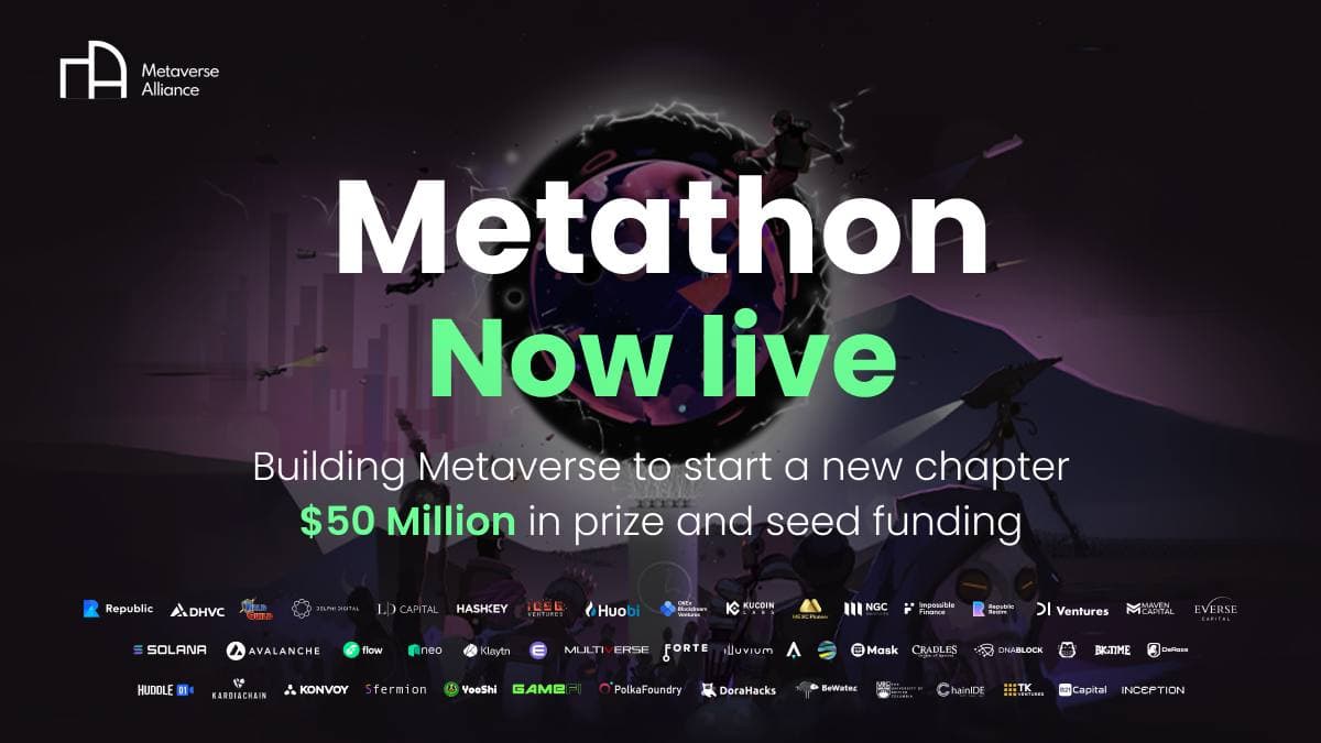 Metaverse Alliance lancia Metathon; $ 50 milioni in premi e finanziamento iniziale