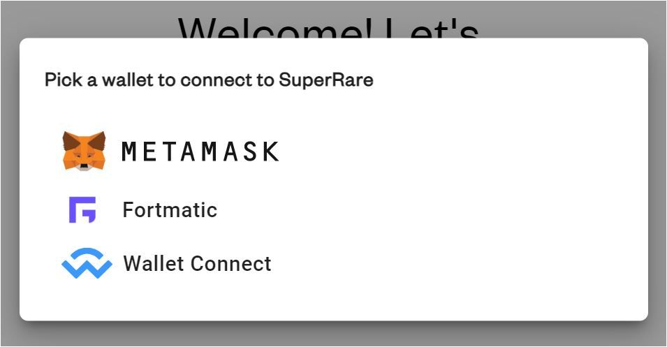 superrare connect wallet how to buy nfts