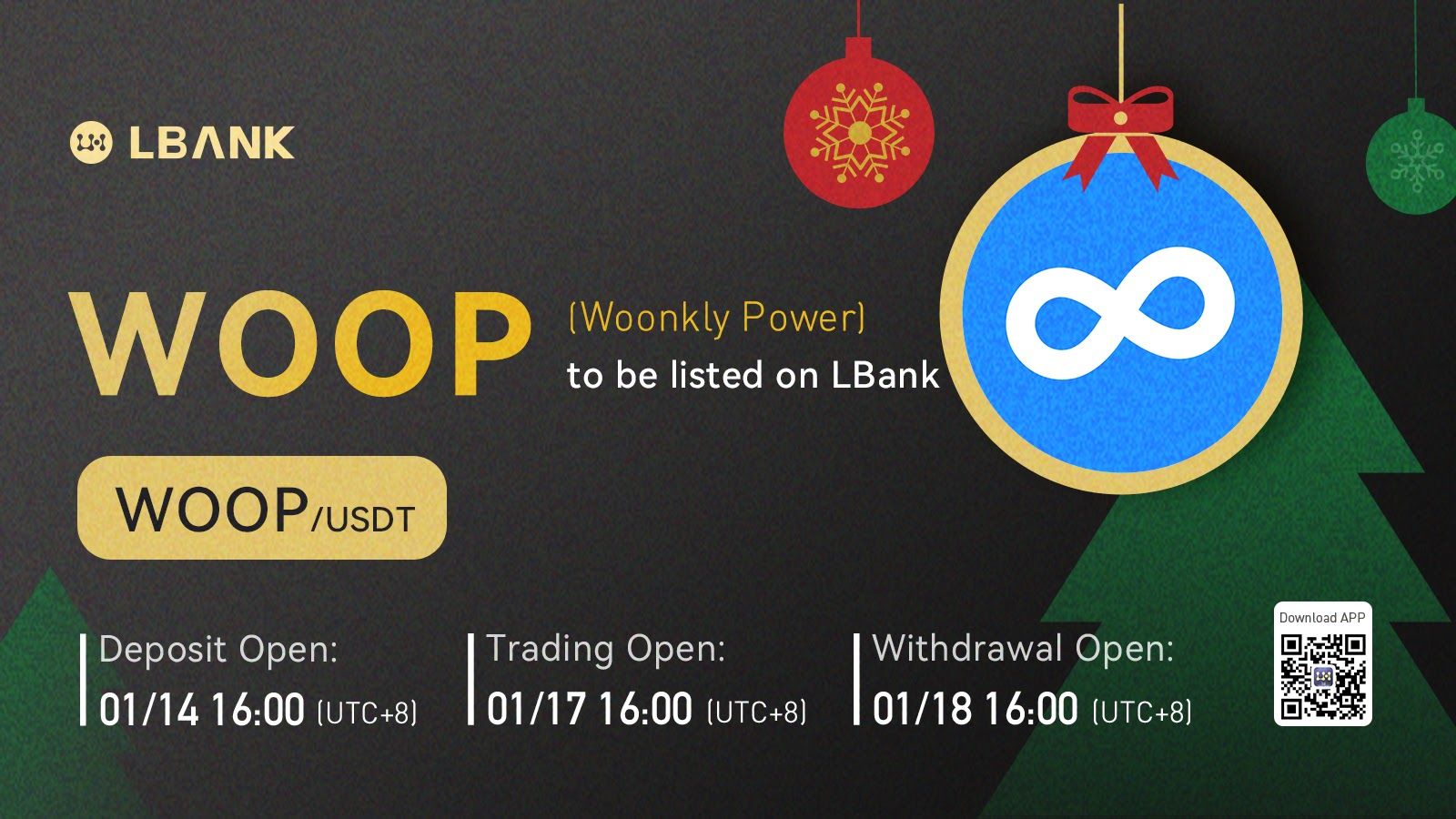 LBank Exchange Will List Woonkly Power (Woop) On January 17, 2022