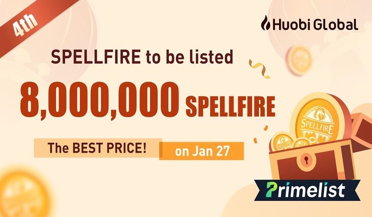 Spellfire to Huobi Primelist on January 27