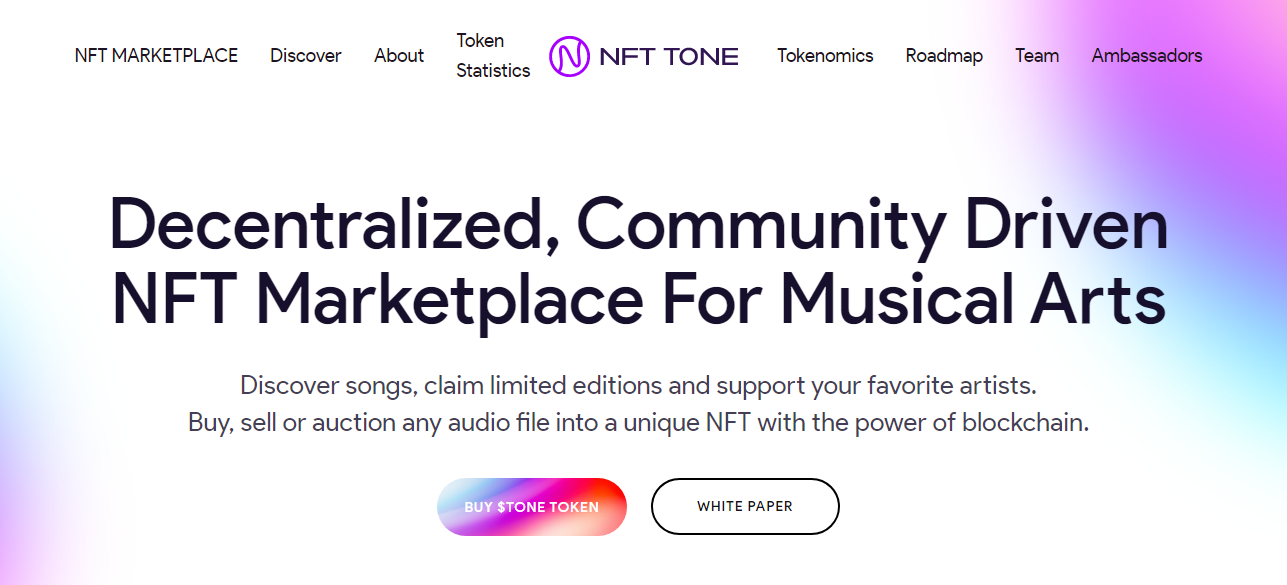 NFT Tone, NFT Marktplatz