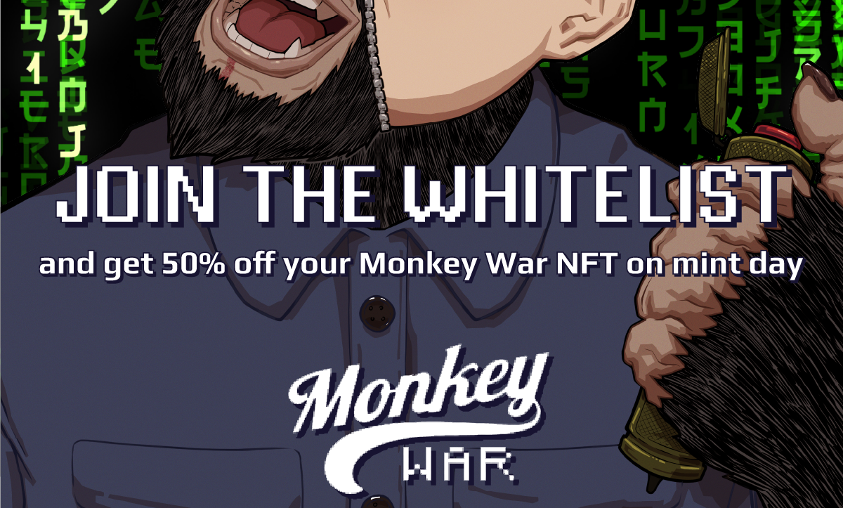 Monkey War consente alle iscrizioni alla whitelist di accedere alla prossima prevendita NFT