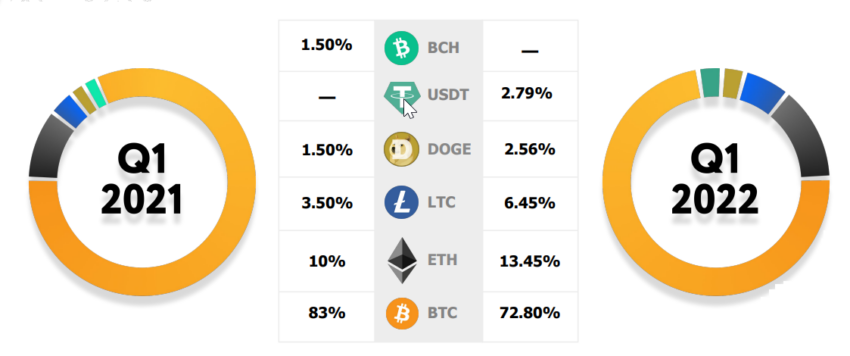 Crypto bets: A report from inside the online gambling industry has shown that more people are using altcoins to gamble online.