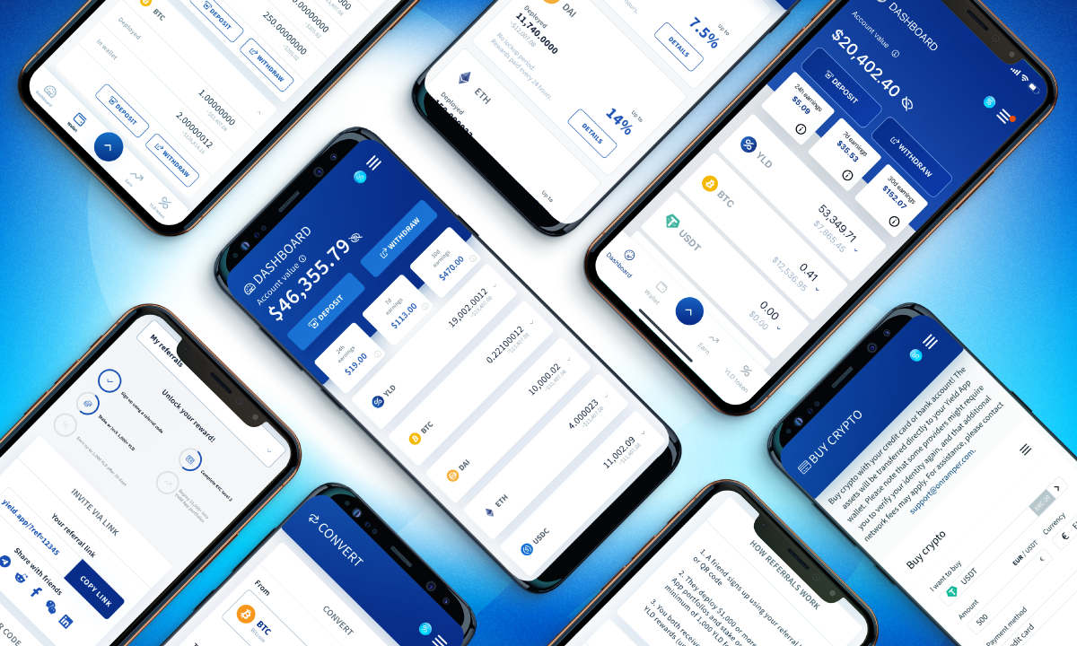 Digital Wealth Pioneer Yield App presenta l'app mobile per iOS e Android