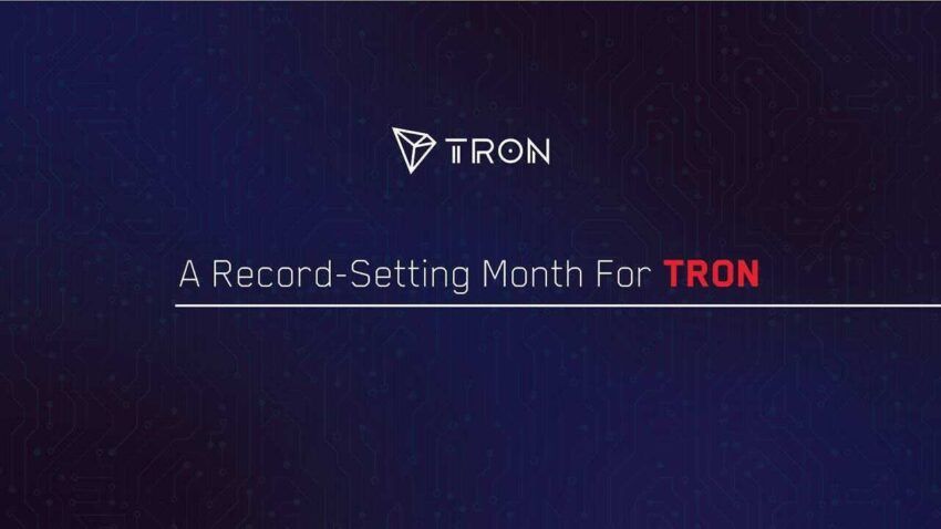 TRON Just Had a Record-setting Month