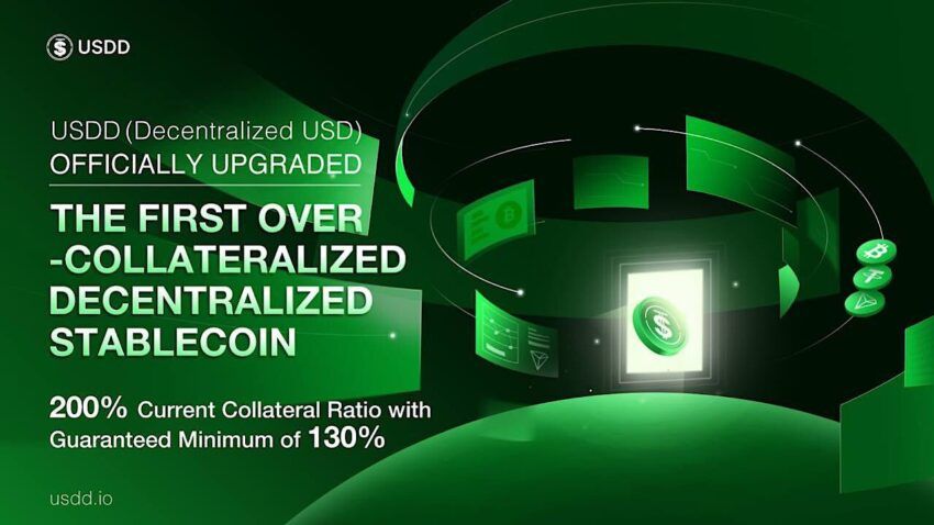 USDD first over-collateralized decentralized stablecoin