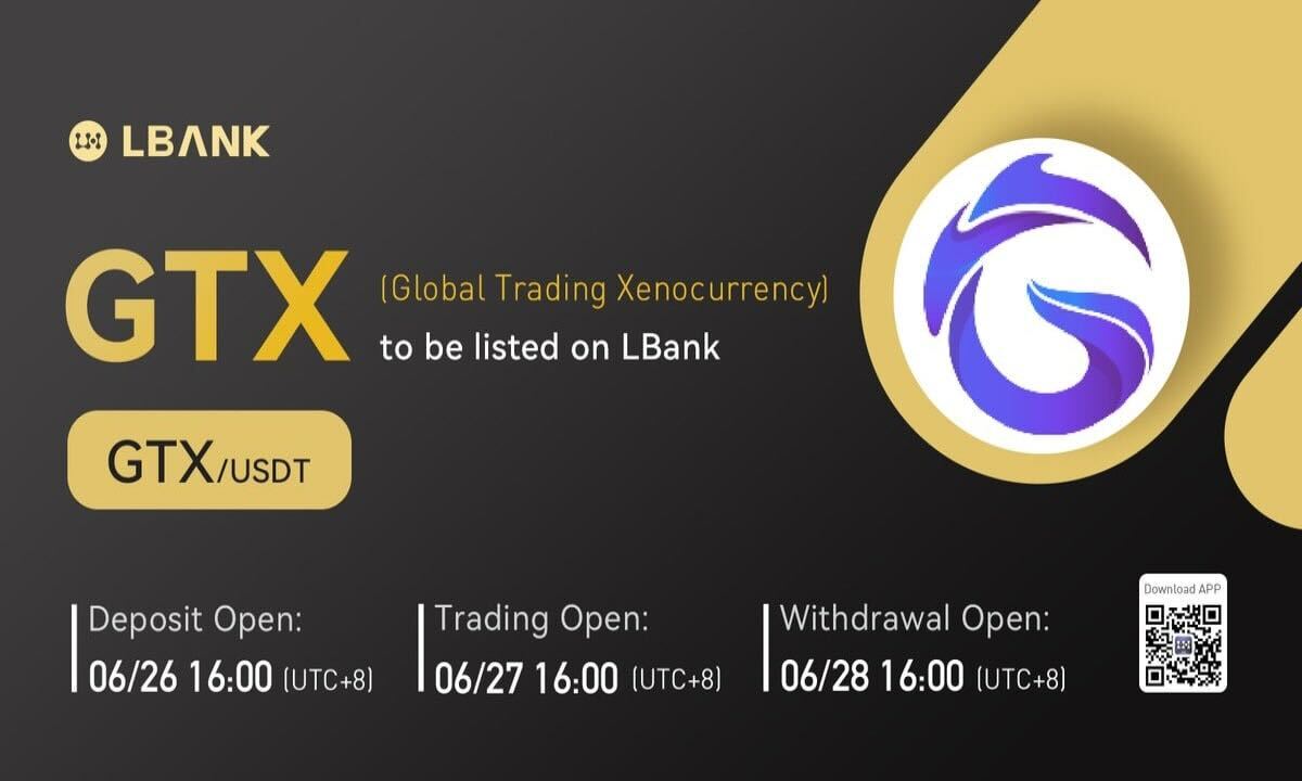 LBank Exchange elencherà Global Trading Xenocurrency (GTX) il 27 giugno 2022