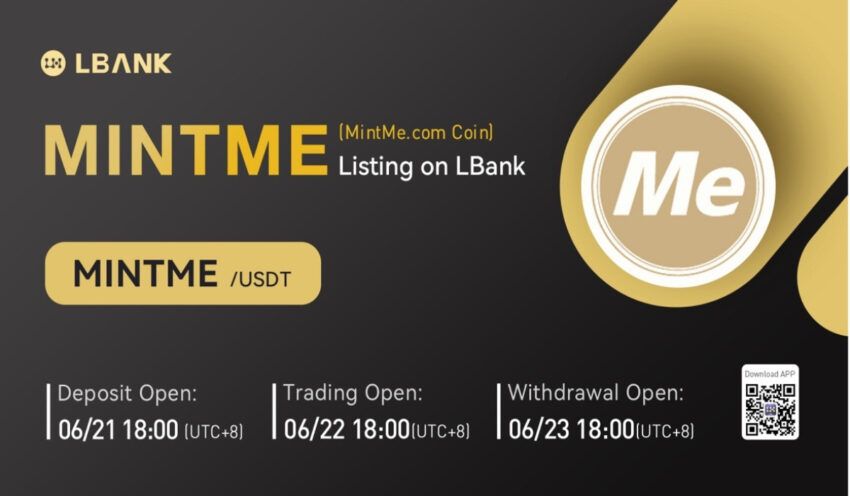 LBank Exchange Will List MintMe.com Coin (MINTME) On June 22, 2022