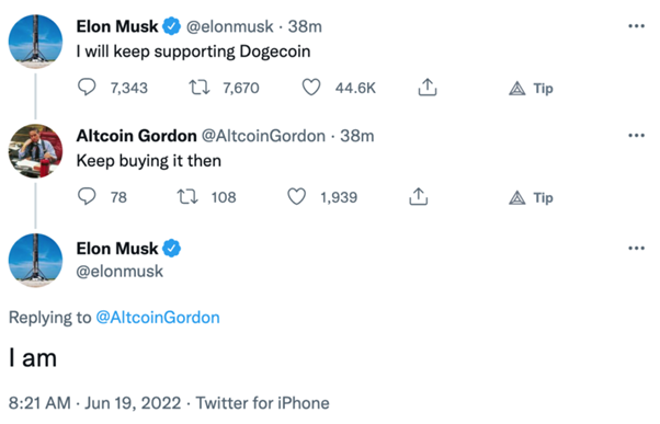 Elon Musk buys DOGE