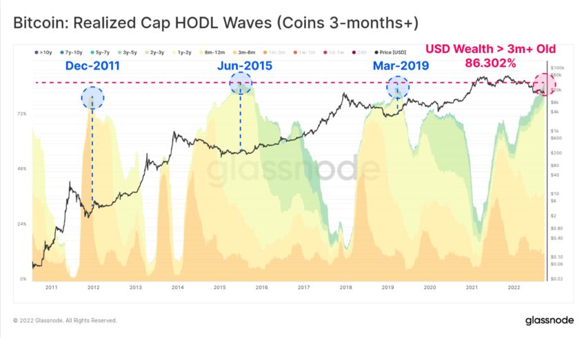 Wskaźnik Bitcoina - Realized Cap HODL Waves