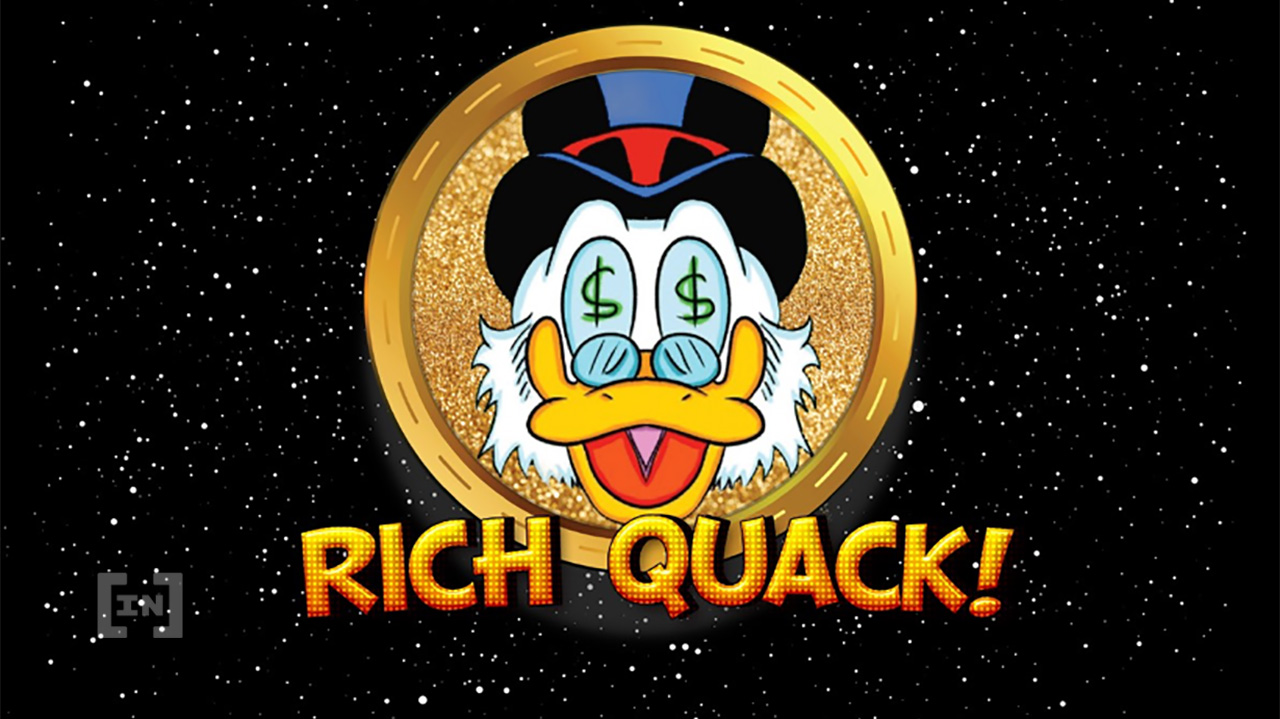 RichQUACK ottiene la migliore fatturazione come moneta più vista ad agosto