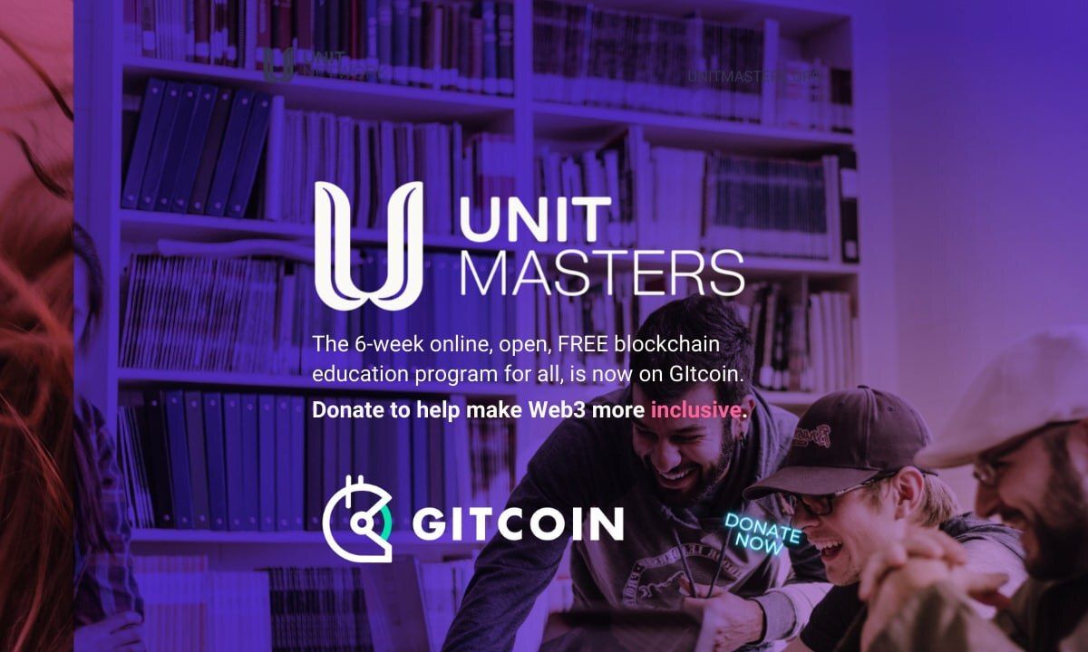 Unit Masters Announces that Gitcoin Grant Donations are Open