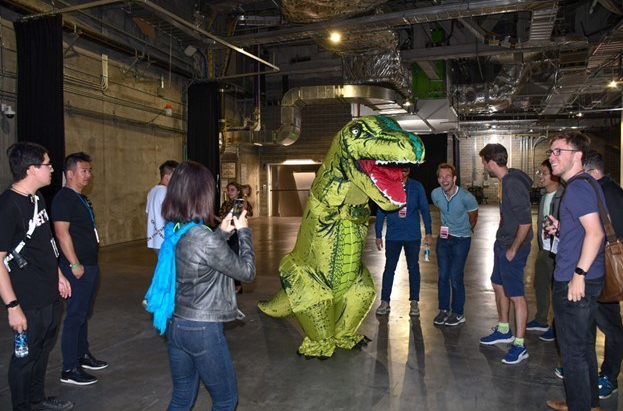 Vitalik Buterin as a dinosaur