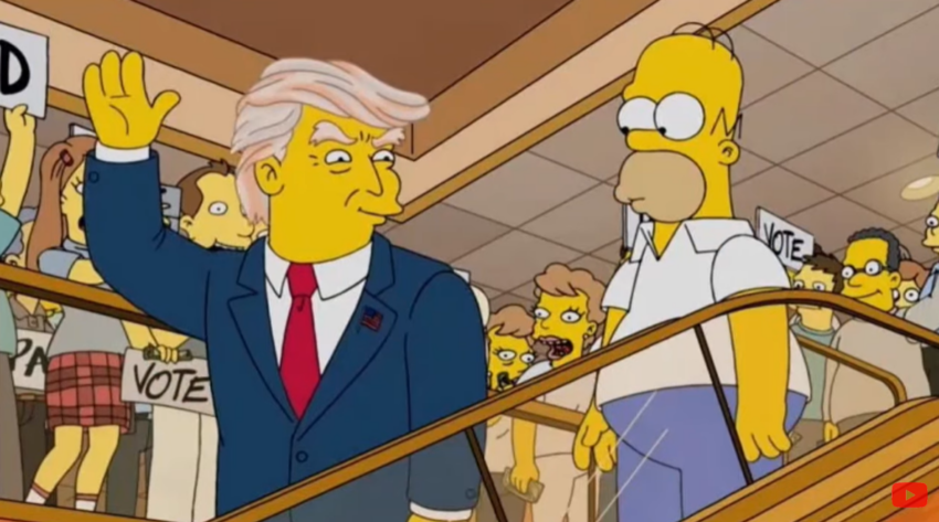 Simpsonowie i Donald Trump