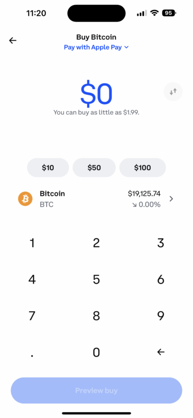 Buy bitcoin