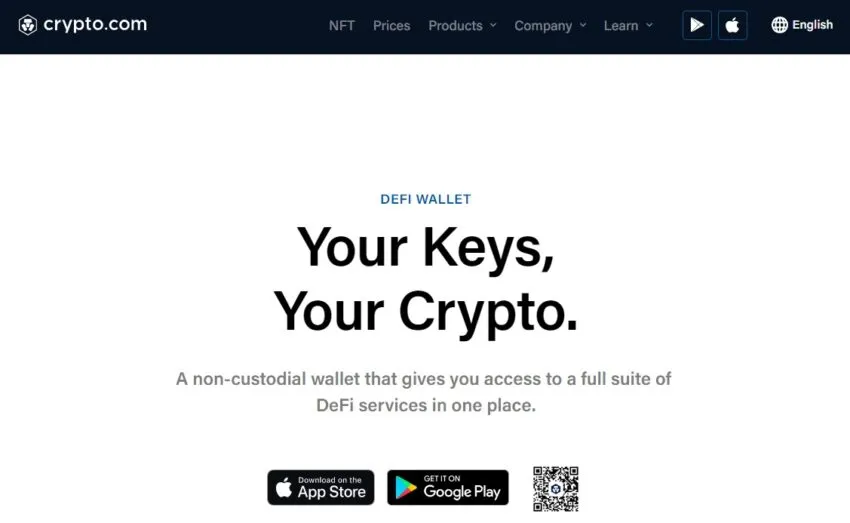 Crypto.com DeFi Wallet portfel non custodial