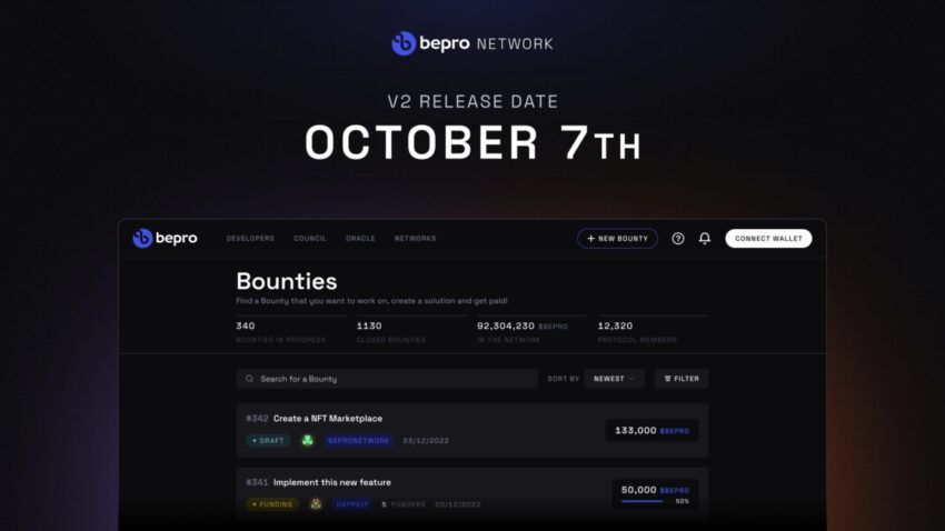 Bepro Network Launches Bounty Network for Decentralized Development