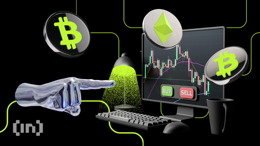 Trading di Bitcoin (BTC).