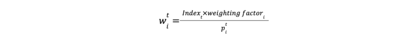 Index weightage