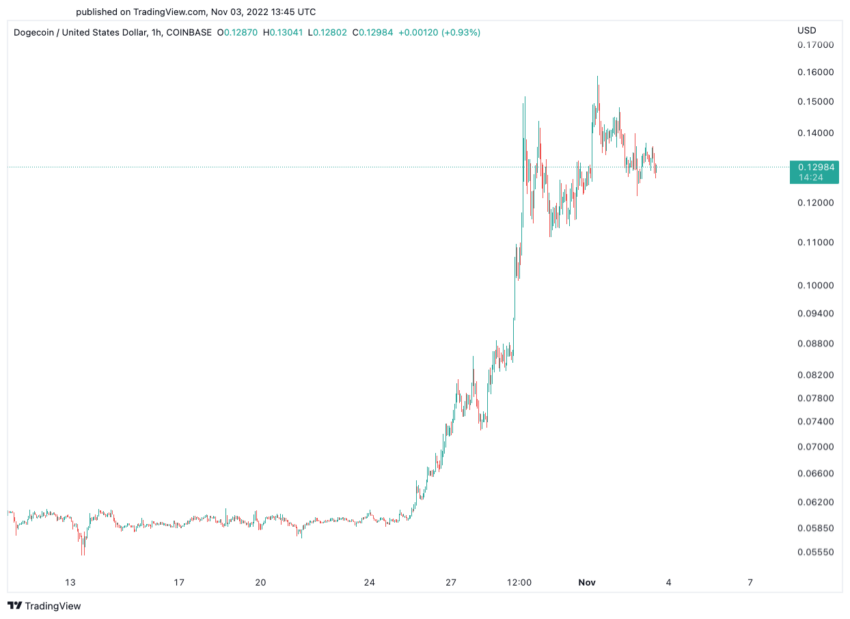 Dogecoin DOGE price