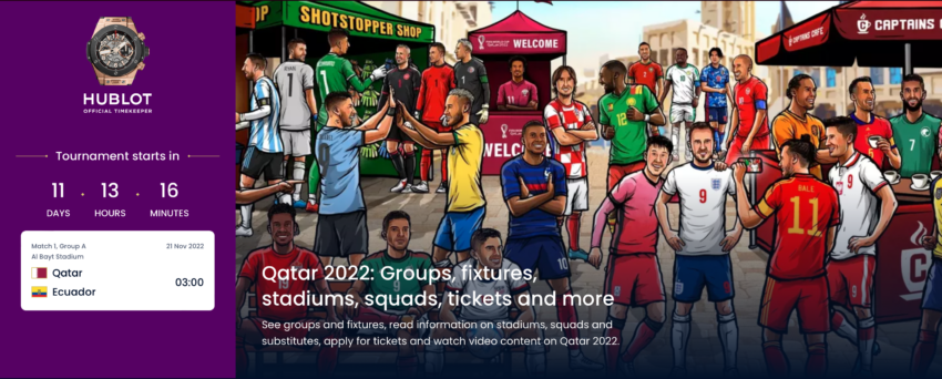 FIFA World Cup 2022 Qatar Atzerako kontaketa