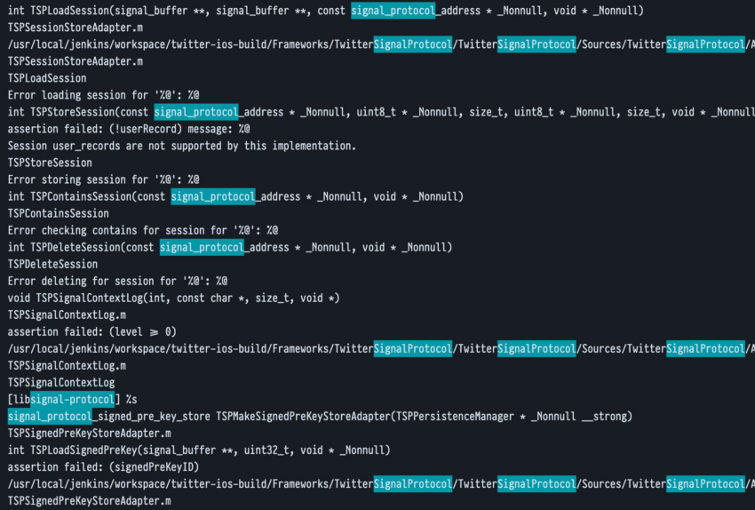 Integrazione Twitter del protocollo Signal