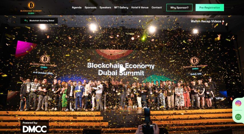 el calendario de eventos criptográficos debe estar marcado para Blockchain Economy Summit