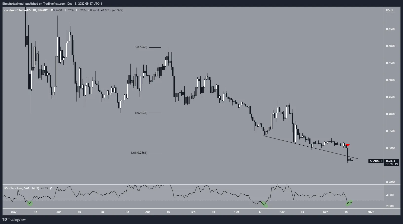 Cardano (ADA) Price Support Line