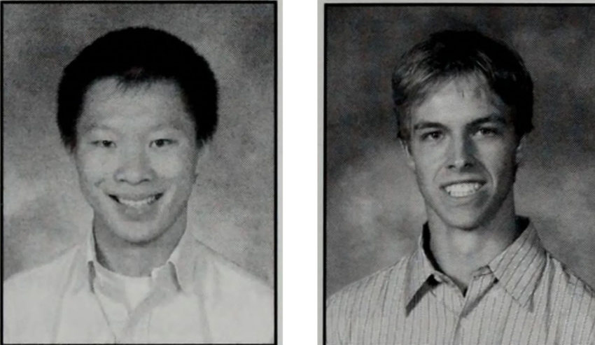 Zhu and Davies in their senior year at Andover in 2005. Picture from NYMAG